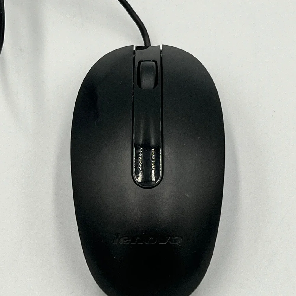 Lenovo Wired Optical Mouse SM-8825 Black Very Good USB Computer Accessory